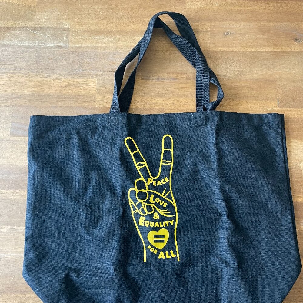 NEW Peace, Love & Equality for All tote